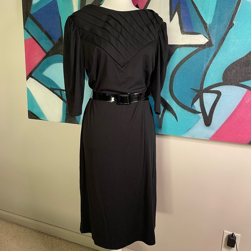 Vintage Altogether Fashions Black Dress